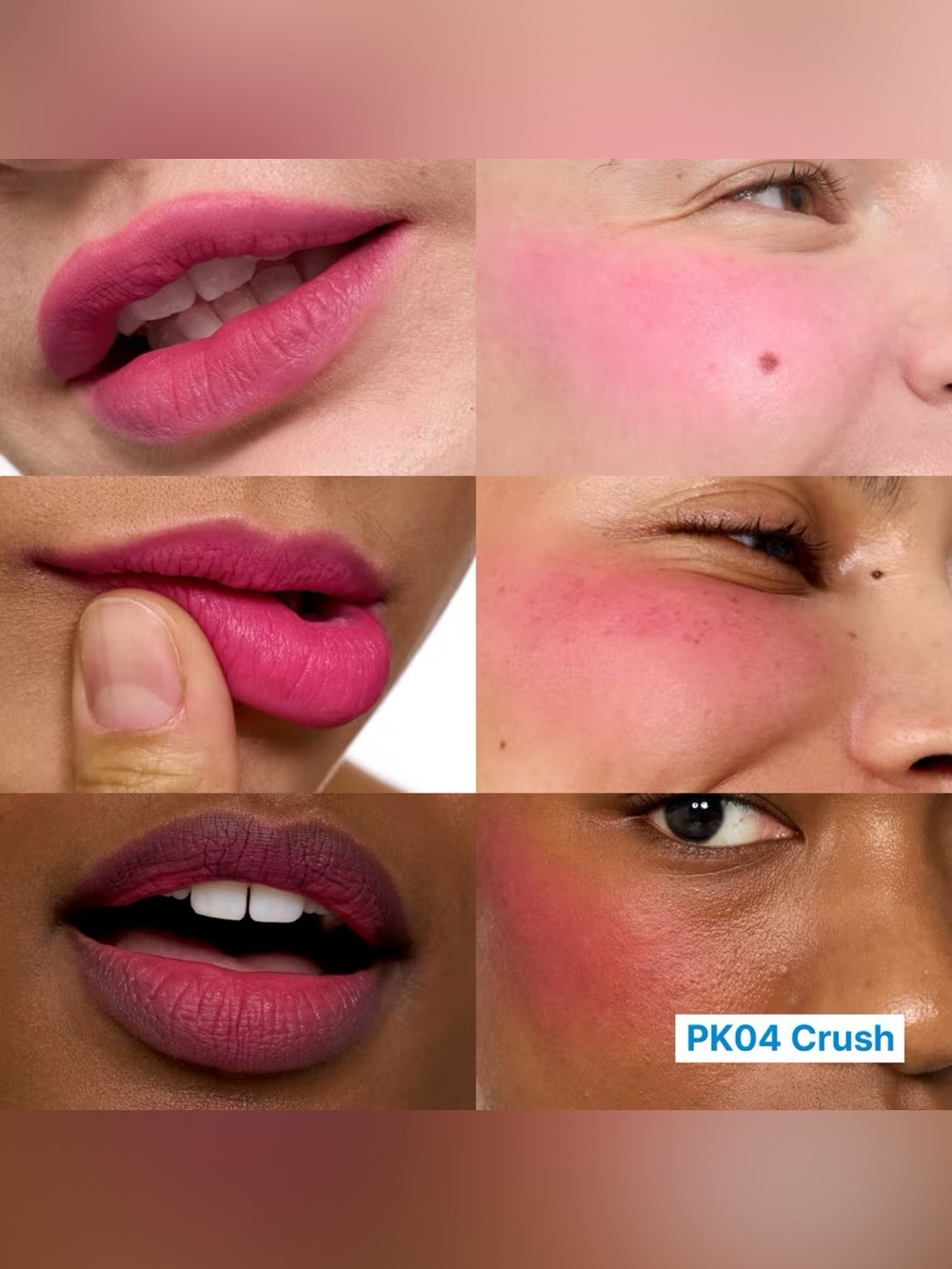 Fwee Crush Lip & Cheek Blurry Pudding Pot- vivid magenta pink, cool undertone